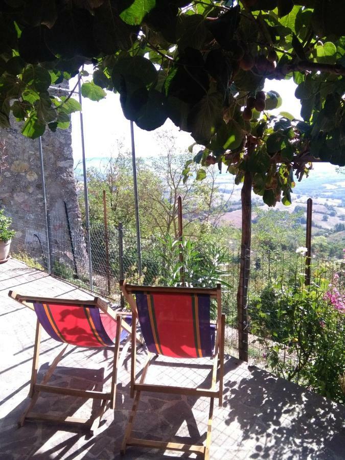 Villa House With Stunning Views Chiusdino Exterior foto